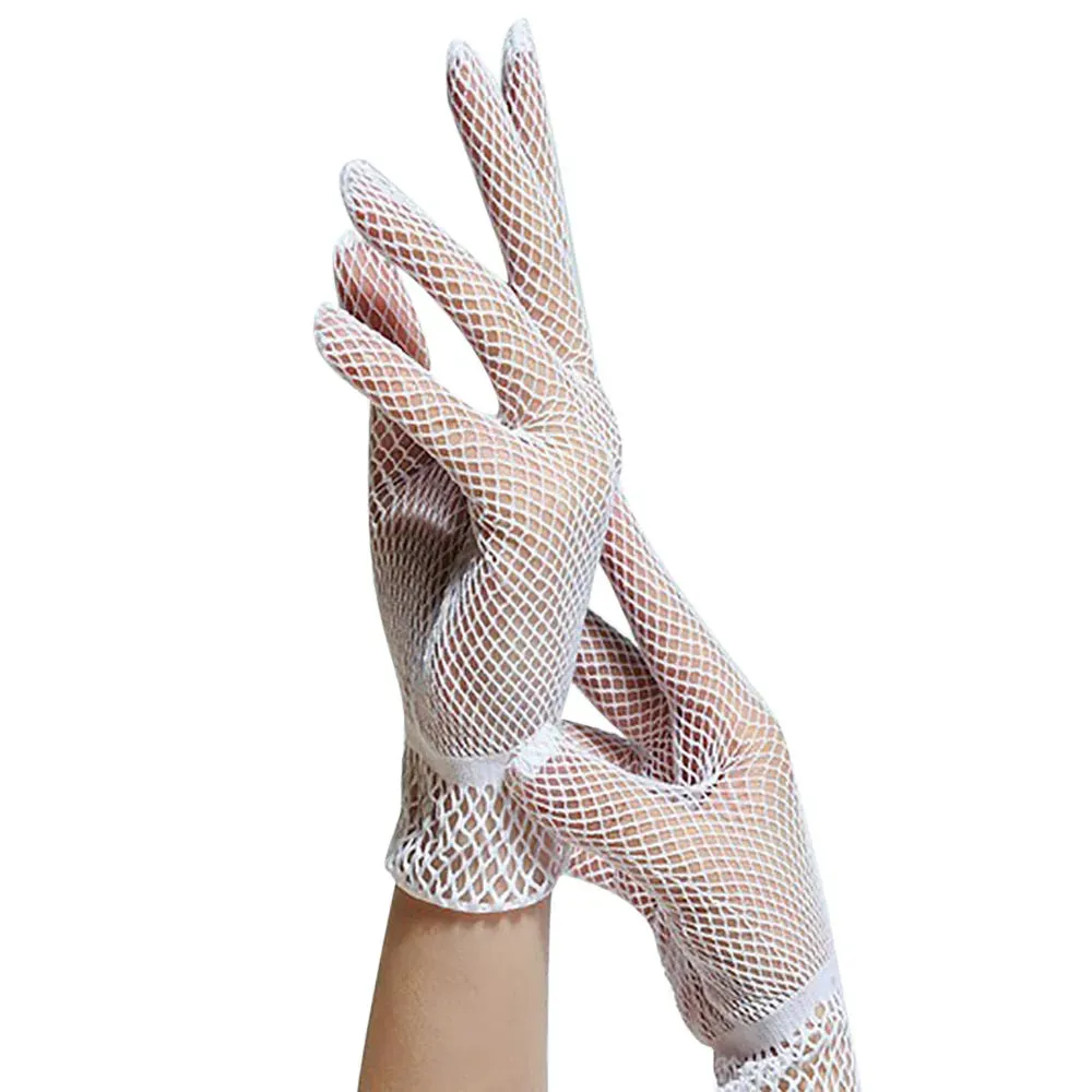 Kendra Fishnet Lace Fashion Gloves