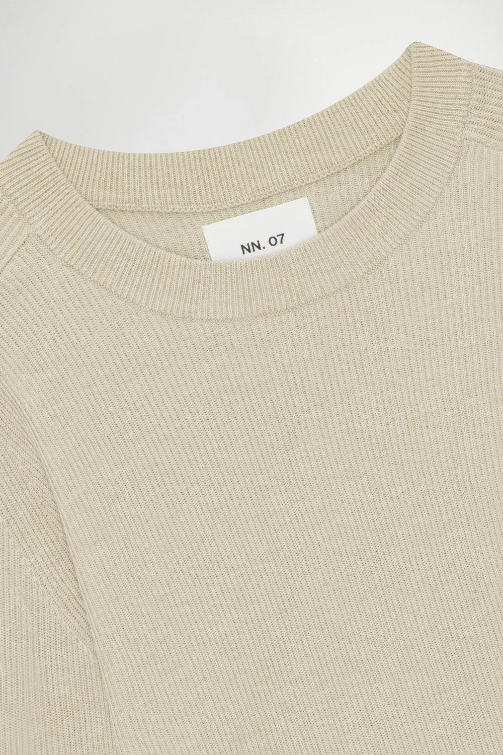 Kevin Rib Knitted Sweater - Khaki Beige