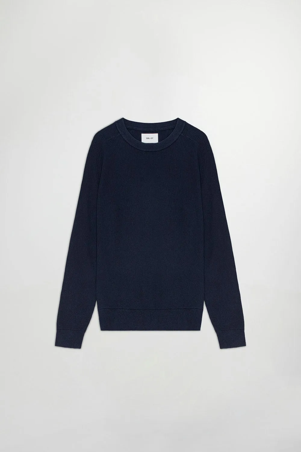 Kevin Rib Knitted Sweater - Navy