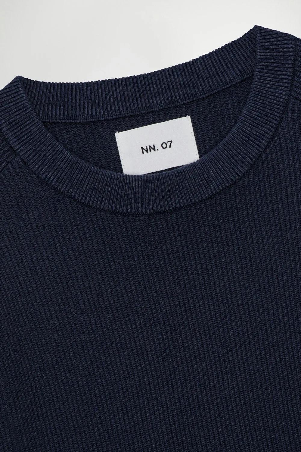 Kevin Rib Knitted Sweater - Navy