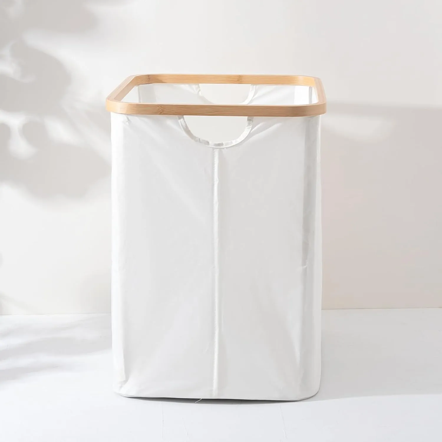 Kuber Industries Laundry Basket For Clothes|Foldable Laundry Hamper|Basket For Toys, Dirty clothes, Storage "45 LTR"-Pack of 2(Beige)