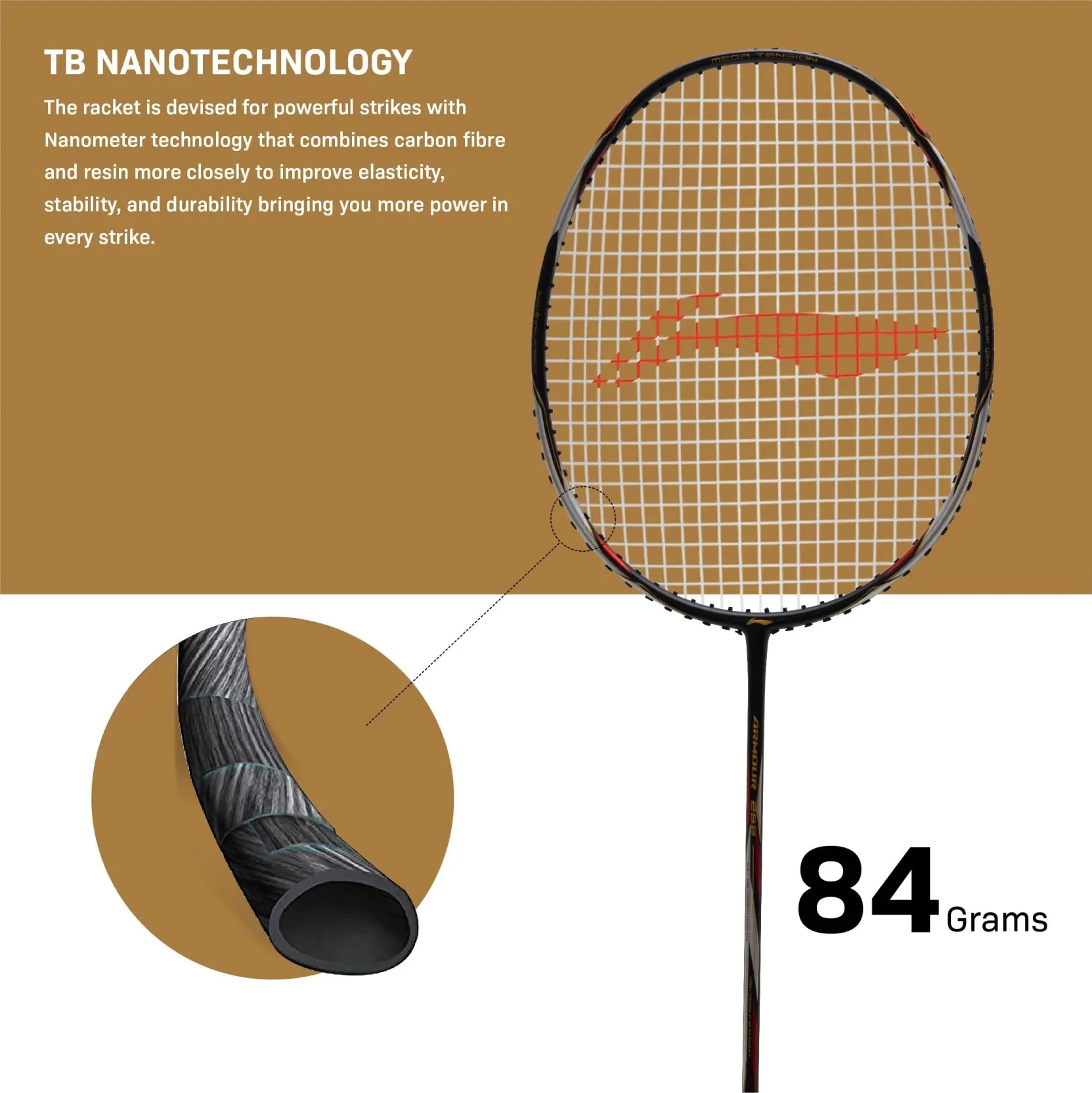 Li-Ning Armour 252 Badminton Racket with Cover