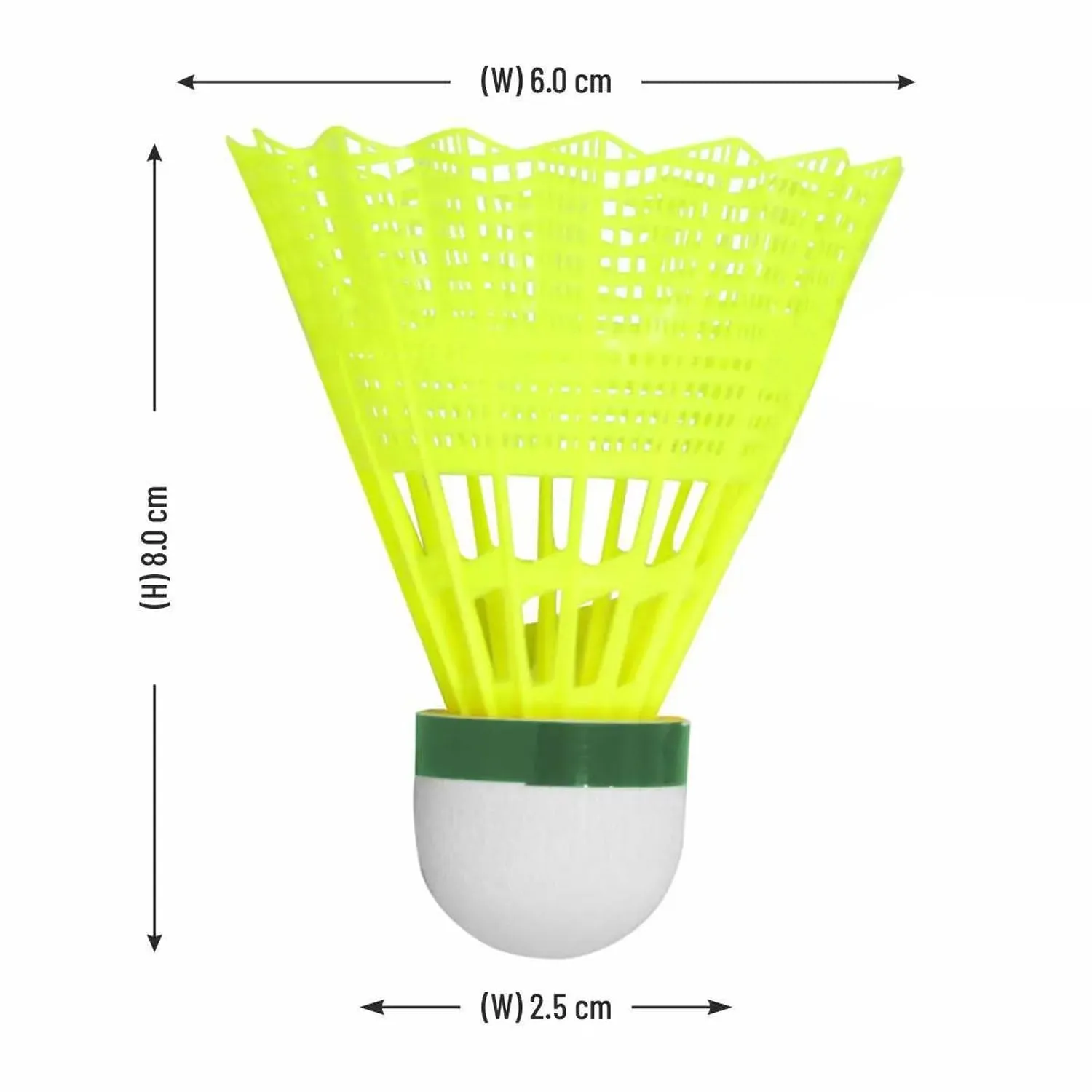 Li-Ning Attack Nylon Shuttlecock Slow Speed, Yellow