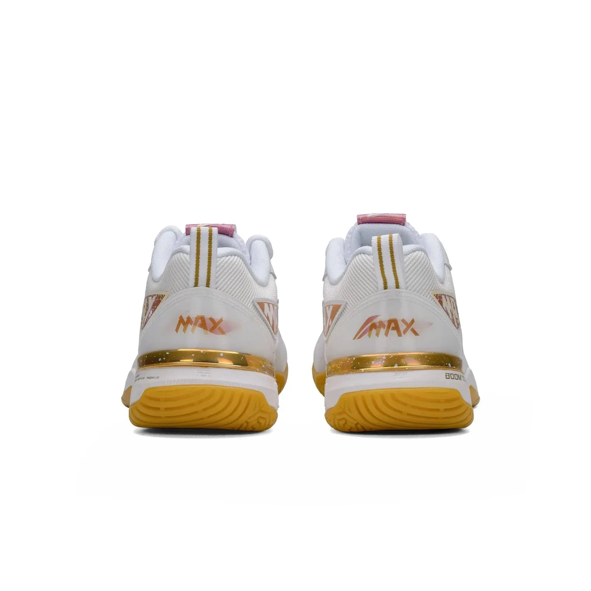 LI-NING Blade Max Badminton Shoes White/Gold UNISEX AYAU003-1