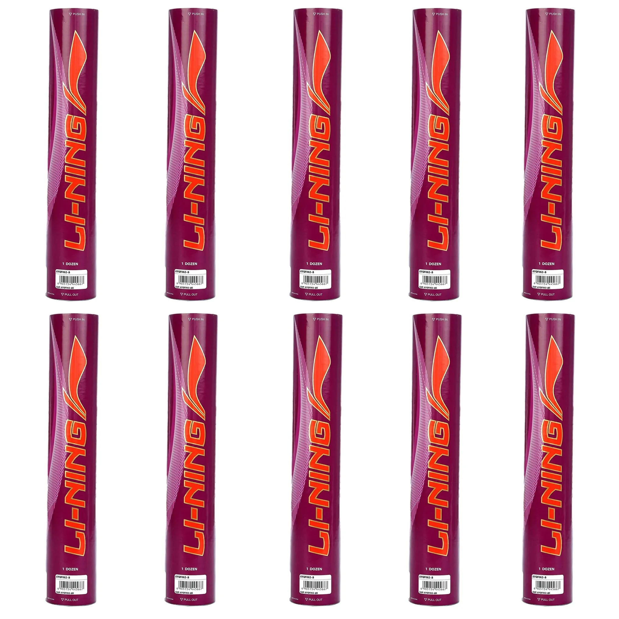 Li-Ning Champ Feather Shuttlecock, Speed 76 (10 Cans)