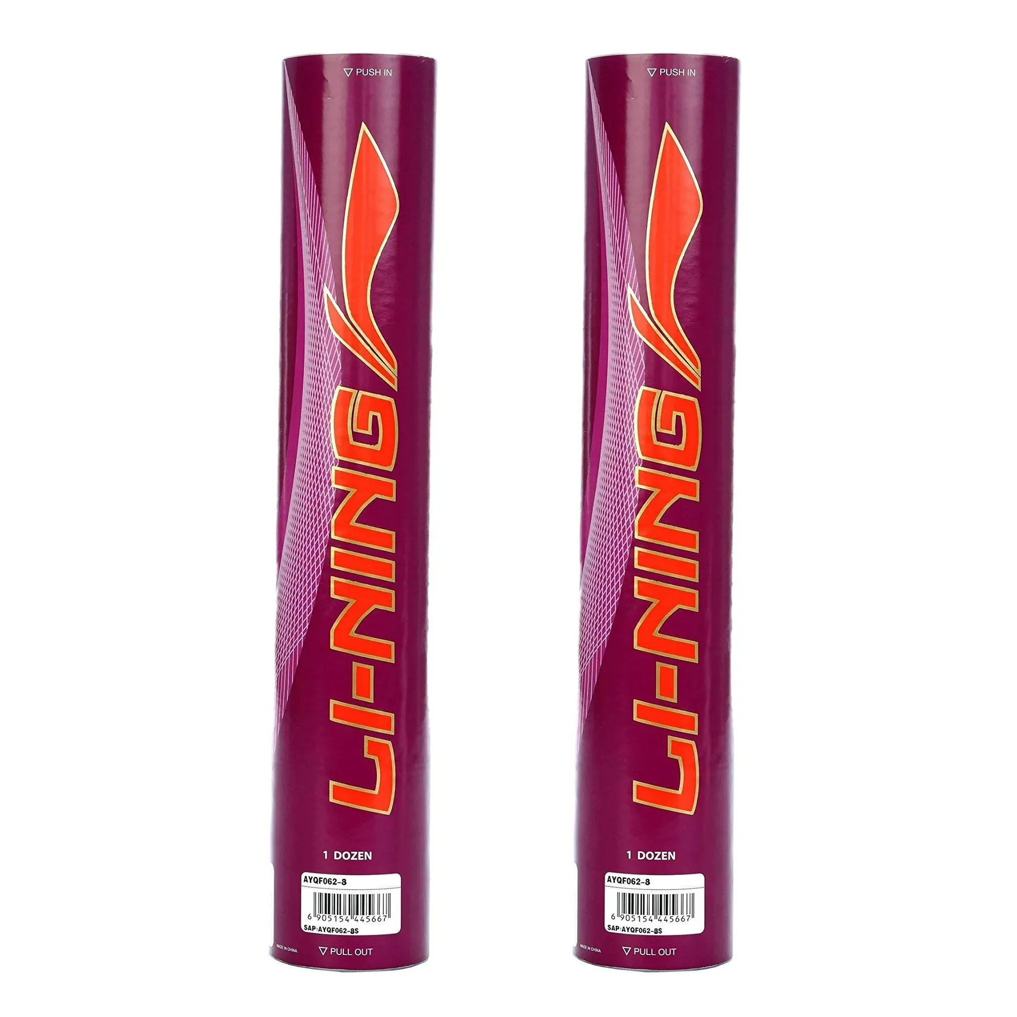 Li-Ning Champ Feather Shuttlecock, Speed 76 (2 Cans)