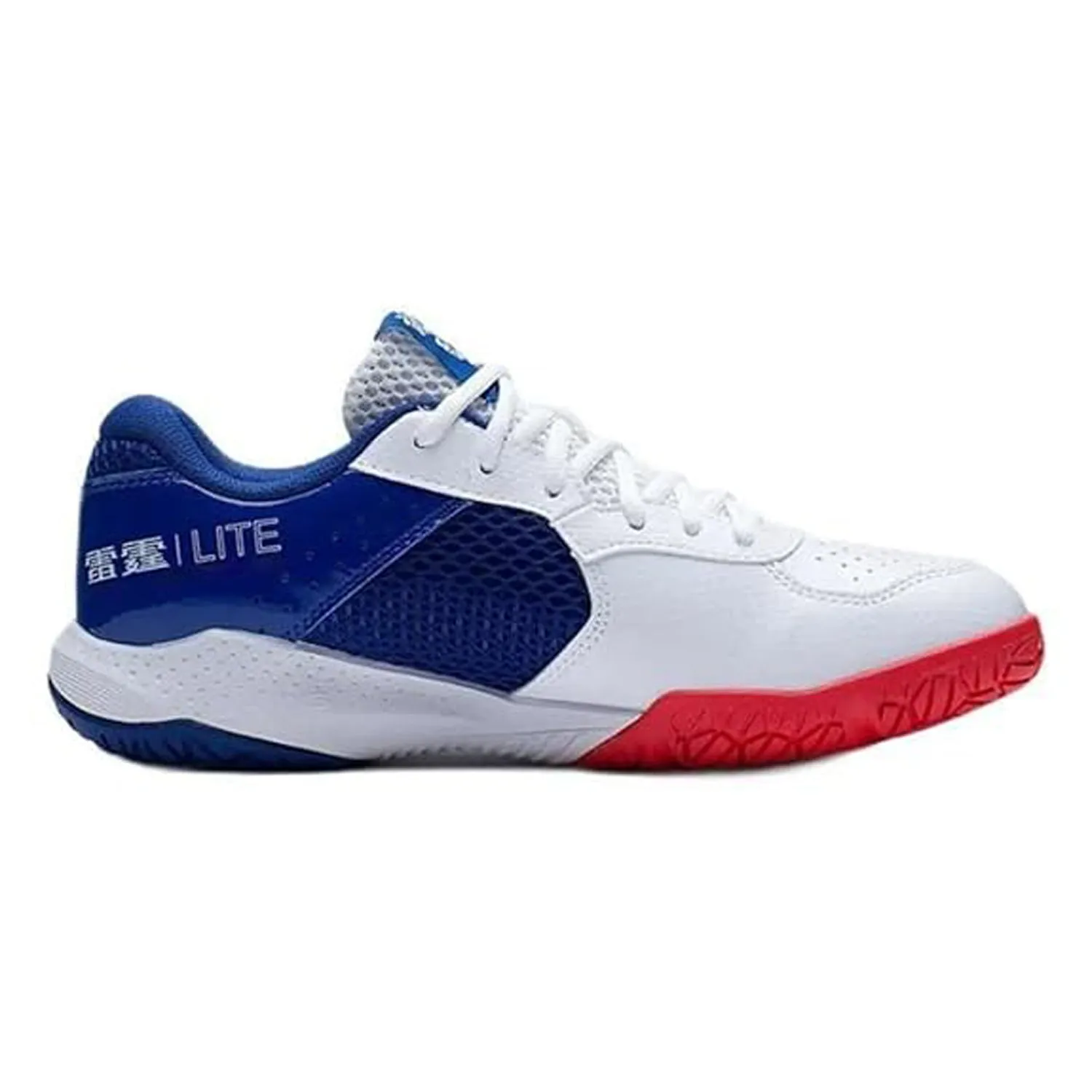 Li-Ning Lei Ting Lite Badminton Training Shoes, Standard White/True Blue