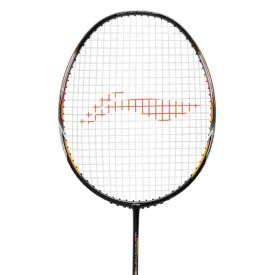 LI-NING WINDSTORM 72S BLACK/WHITE/ORANGE BADMINTON RACKET