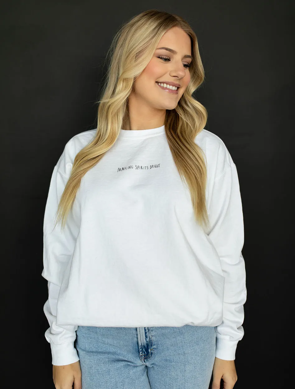 Livy Lu "Making Spirits Bright" Comfort Colors Crew Sweatshirt