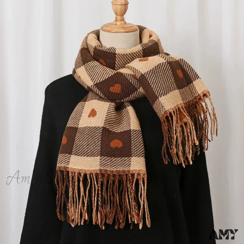 Luxury Winter Cashmere Pashmina Blanket Scarf for Women