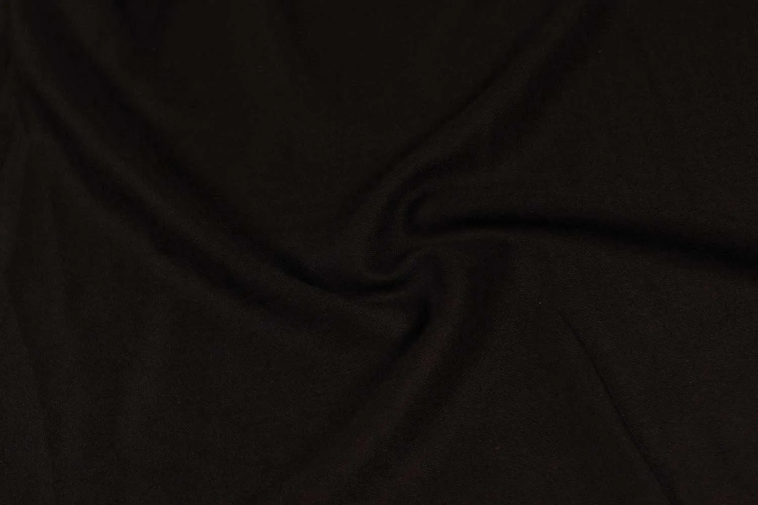 Matte Brown Plain Wool Fabric