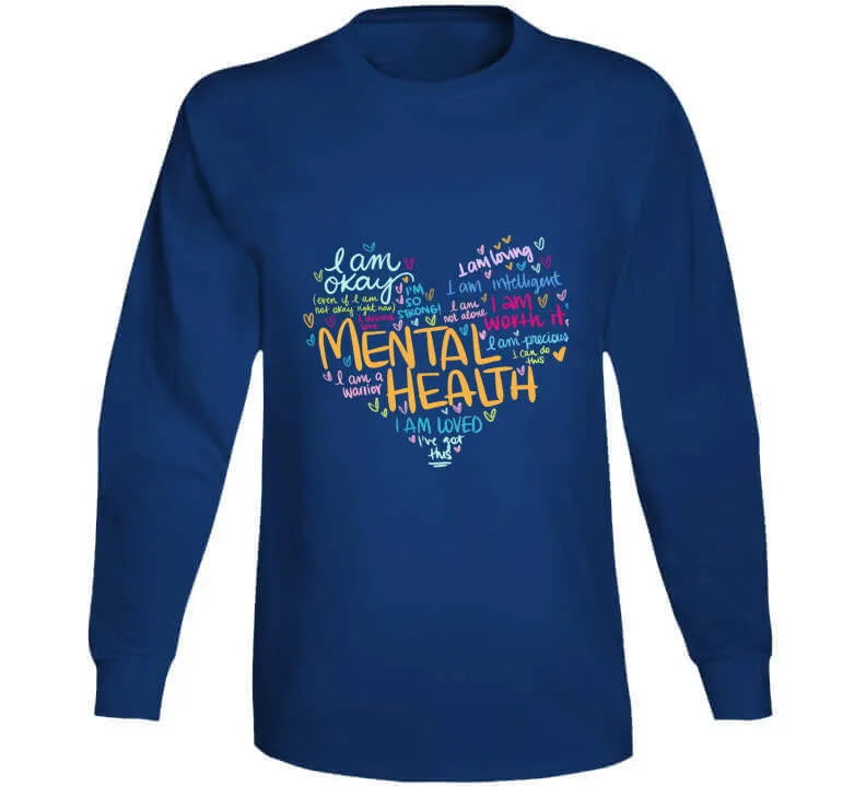 Mental Health Heart Ladies T Shirt