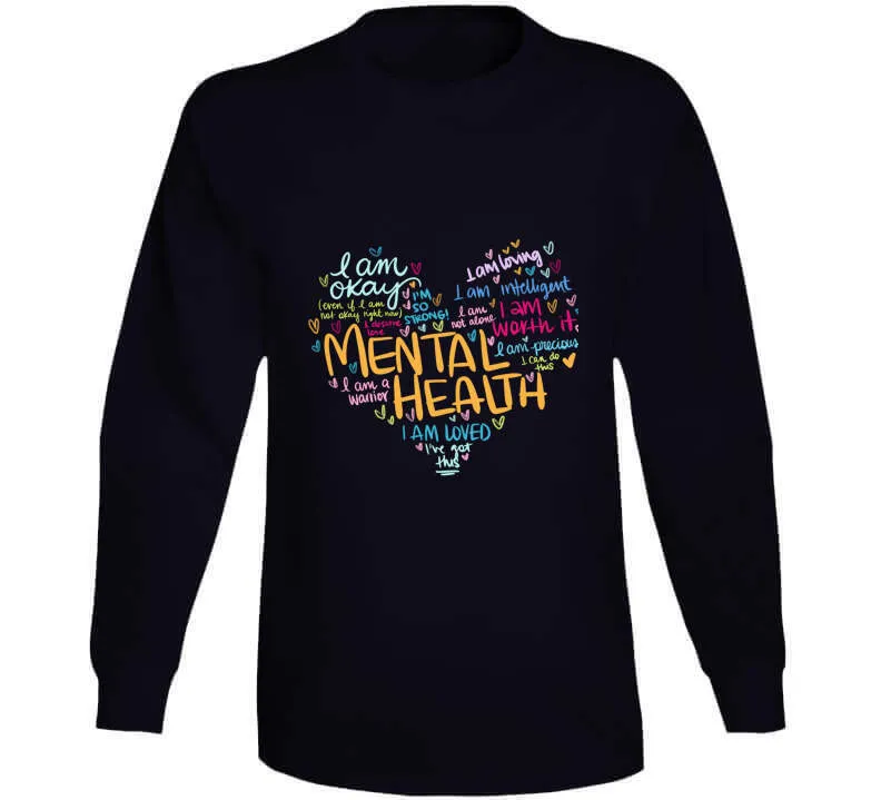 Mental Health Heart Ladies T Shirt