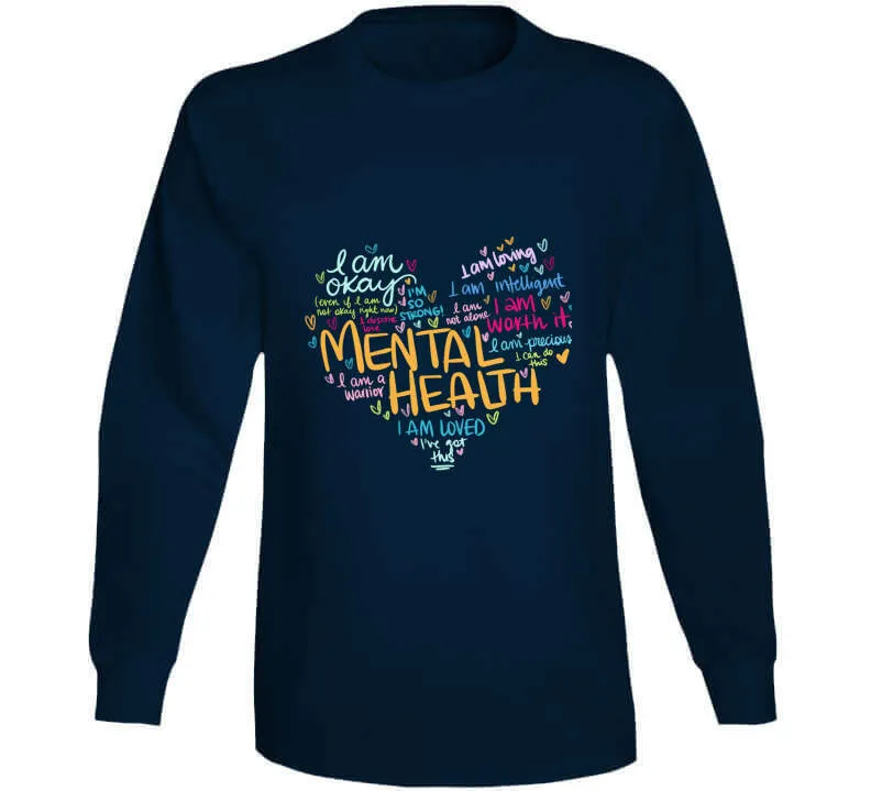 Mental Health Heart Ladies T Shirt