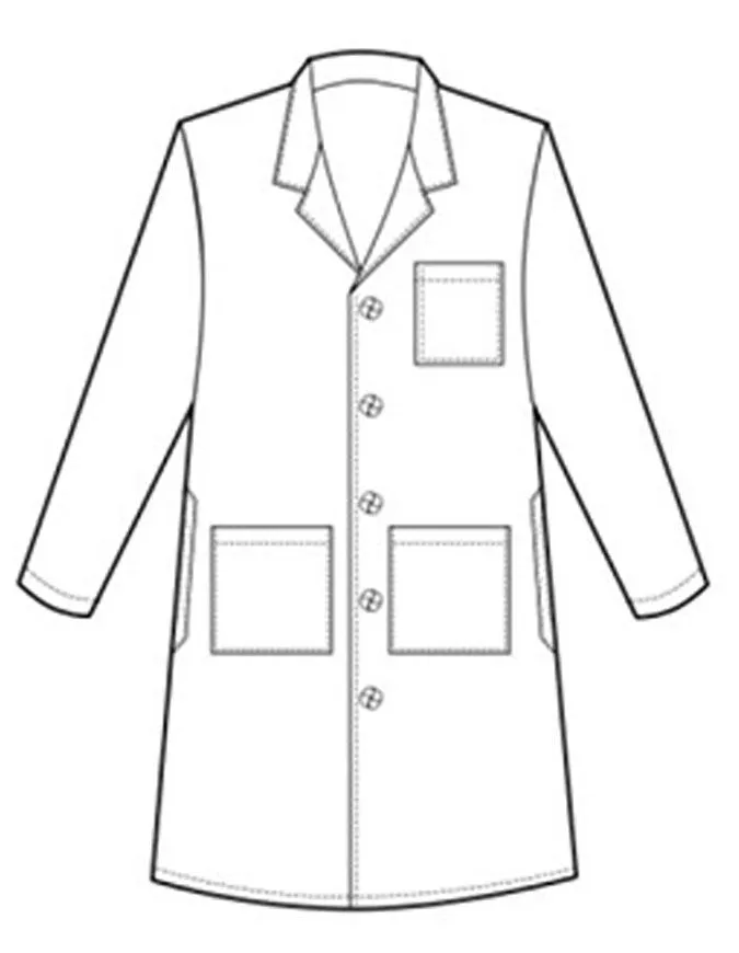 META Pro Women's 33 Inch High Collar Stretch Lab Coat