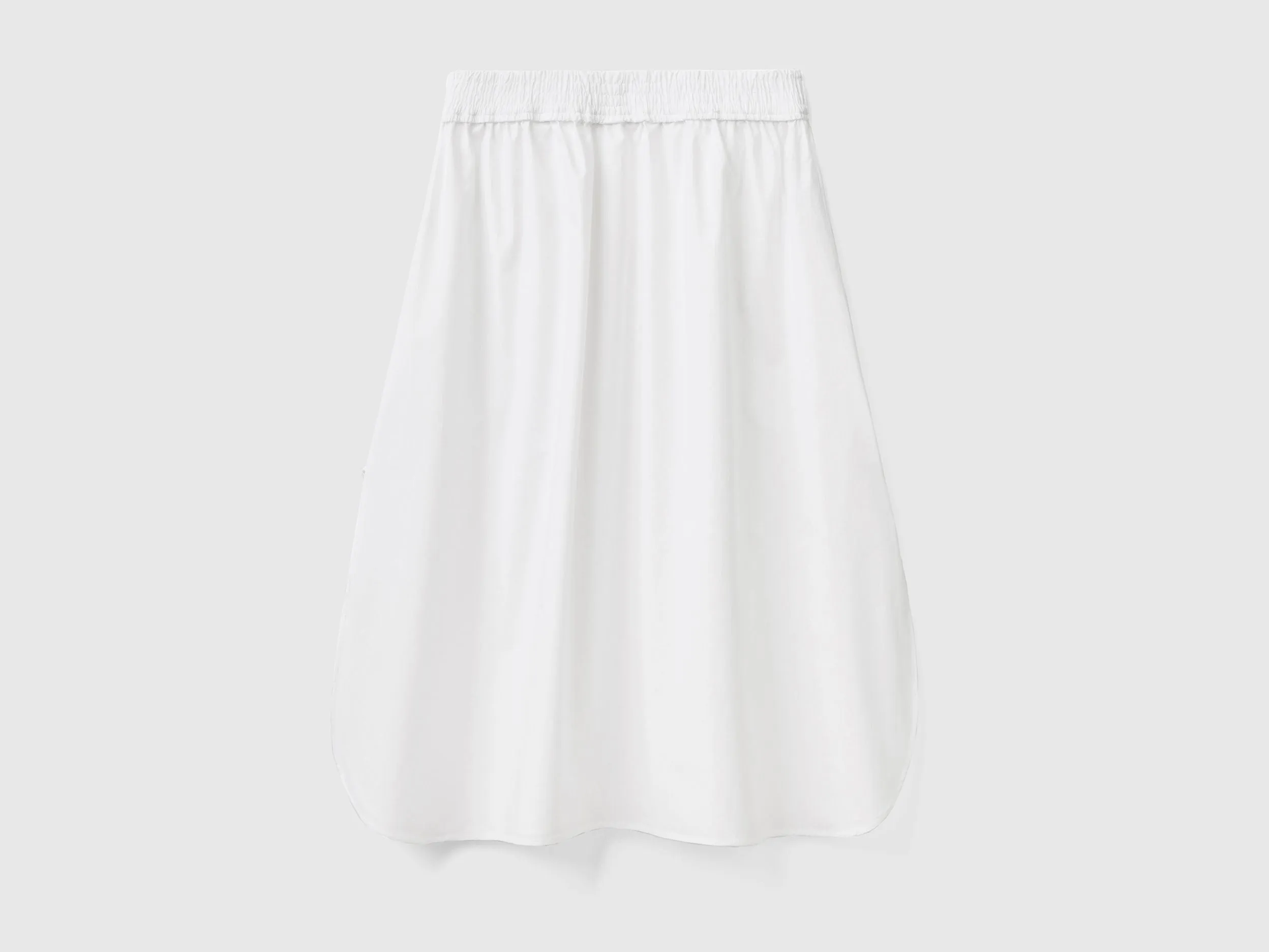 Midi skirt in 100% cotton