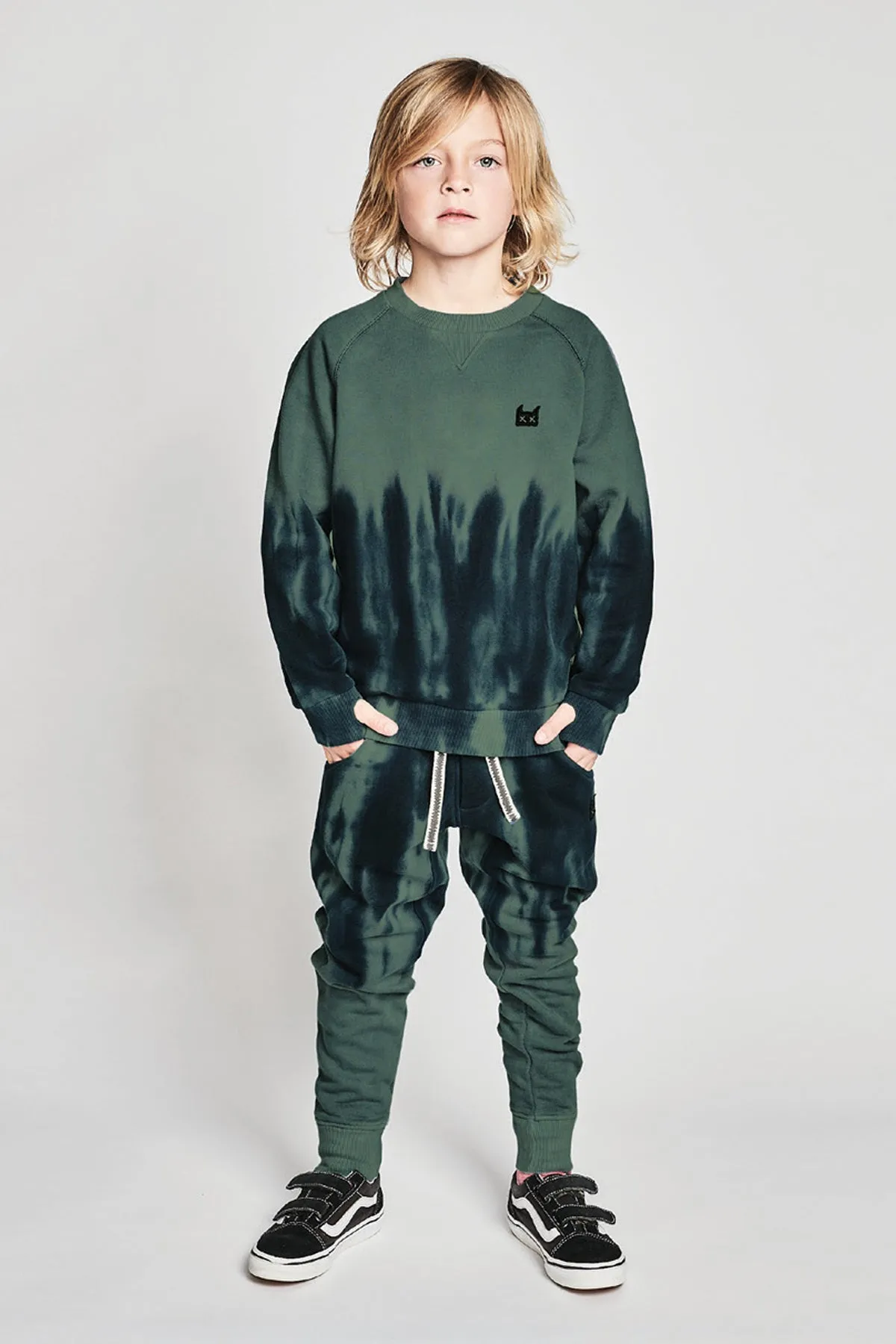 Munster Kids Waist Deep Boys Pants - Olive Dye (Size 3 left)