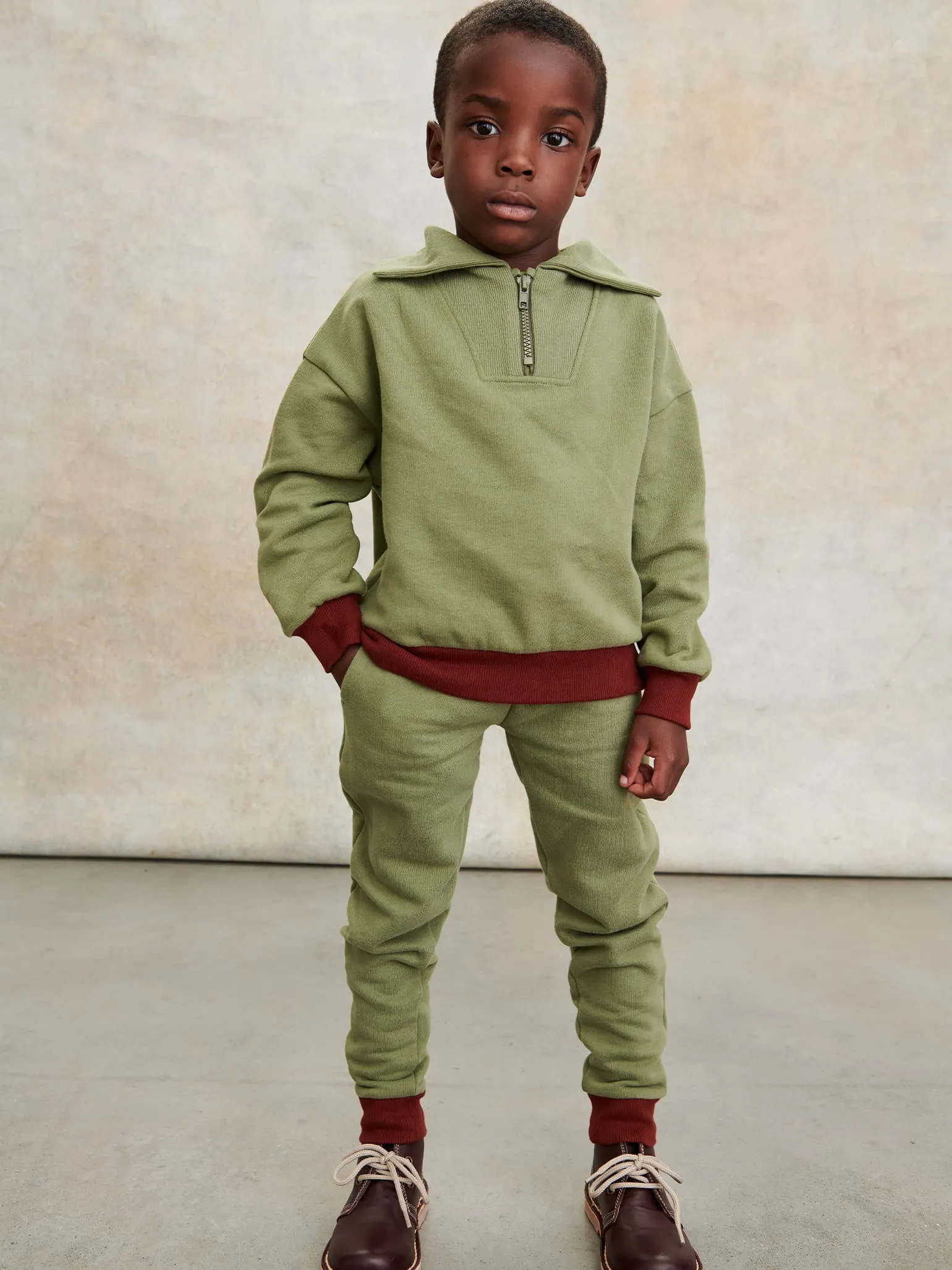 Olive Sammi Contrast Kids Jogging Bottoms