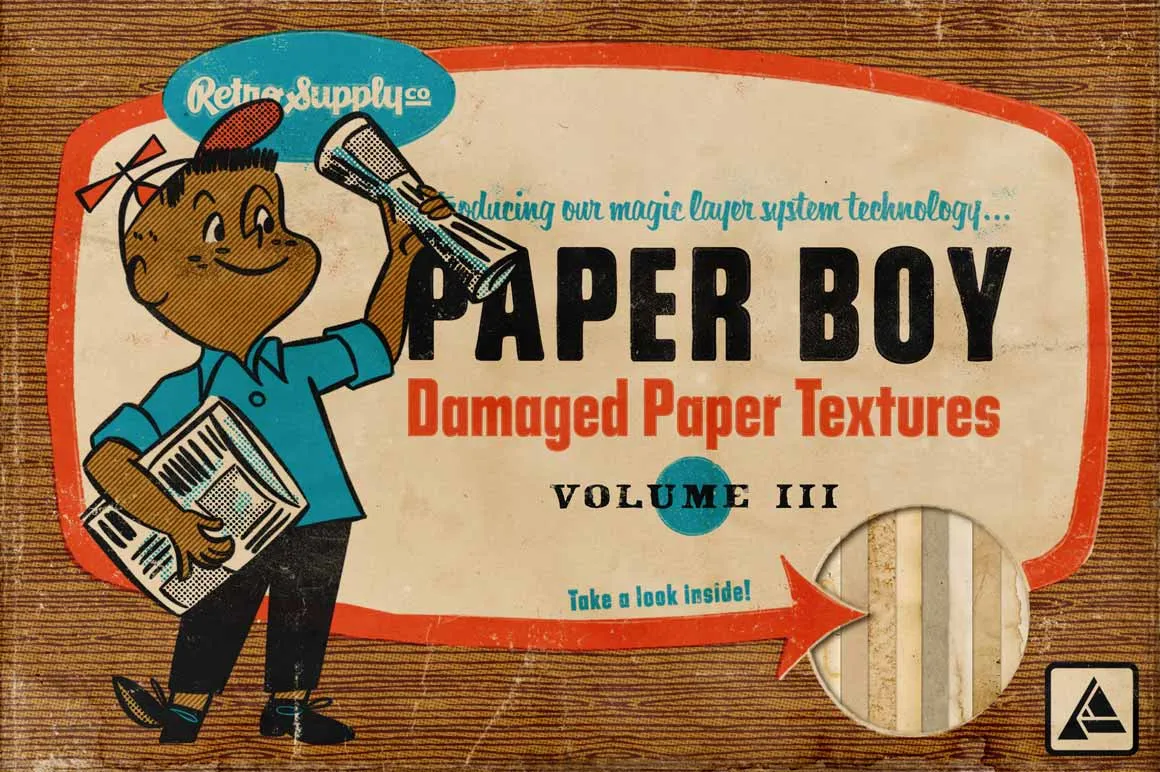 Paper Boy Damaged Paper Textures for Affinity