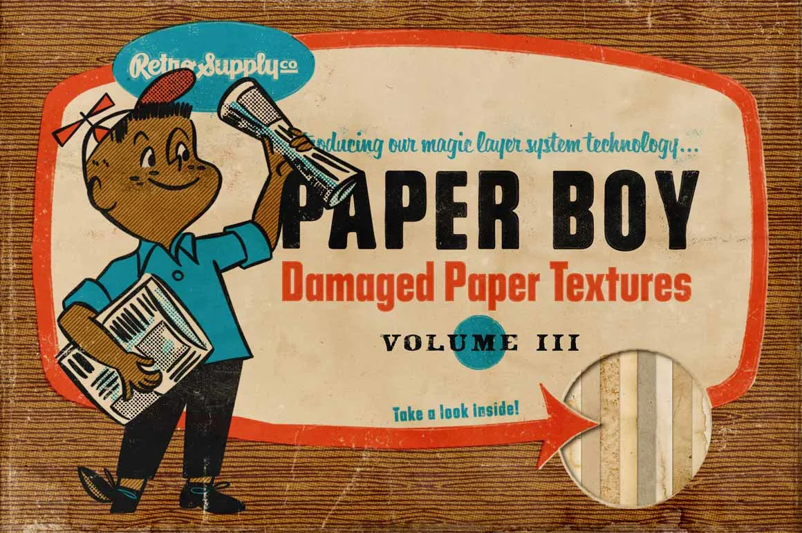 Paper Boy Paper Texture Bundle for Affinity