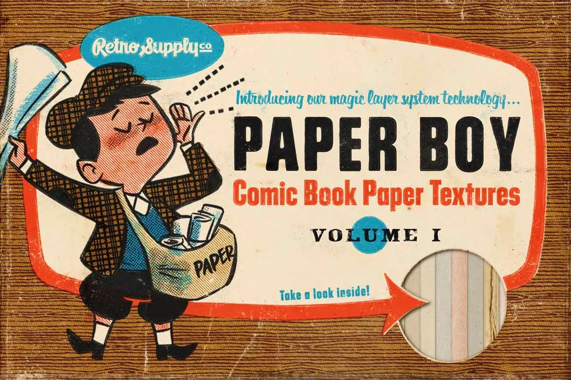 Paper Boy Paper Texture Bundle for Affinity