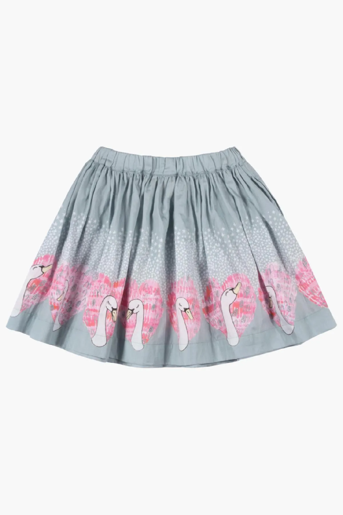 Paper Wings Heart Swans Girls Skirt