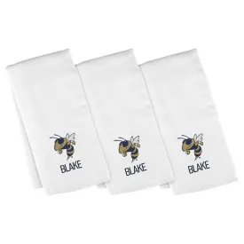 Personalized Georgia Tech Yellow Jackets Buzz 3-Pack Burp Cloths