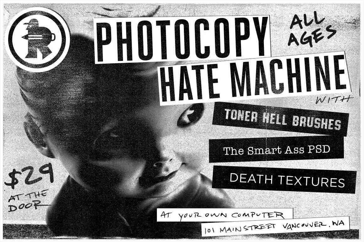 Photocopy Hate Machine for Illustrator