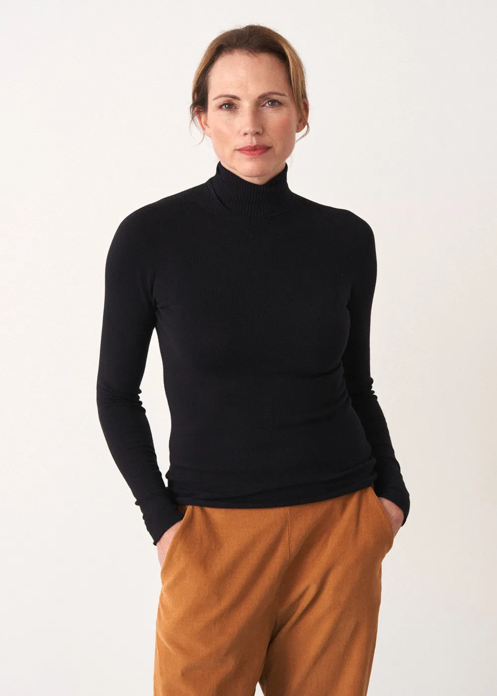 PIPER ROLL NECK - BLACK