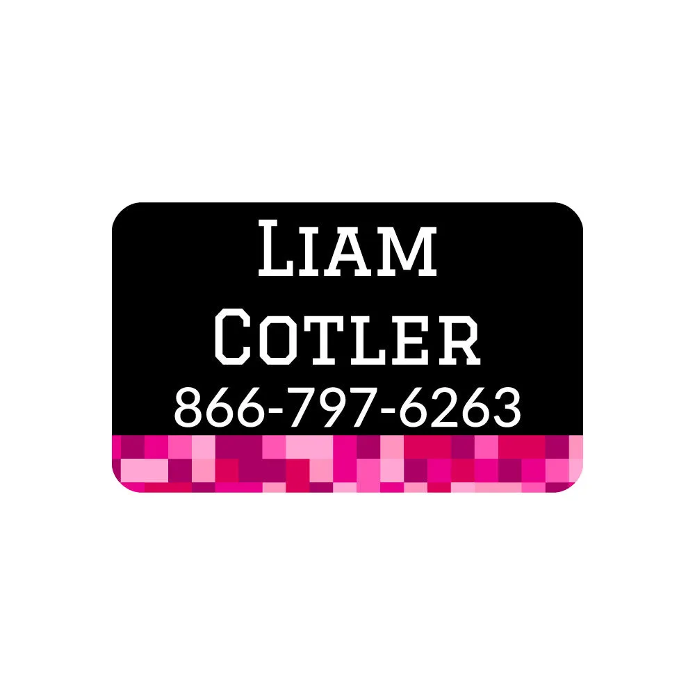 Pixels Contact Clothing Labels