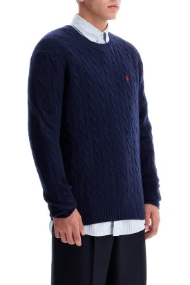 Polo Ralph Lauren Cable-Knit Pullover With Pony Embroidery