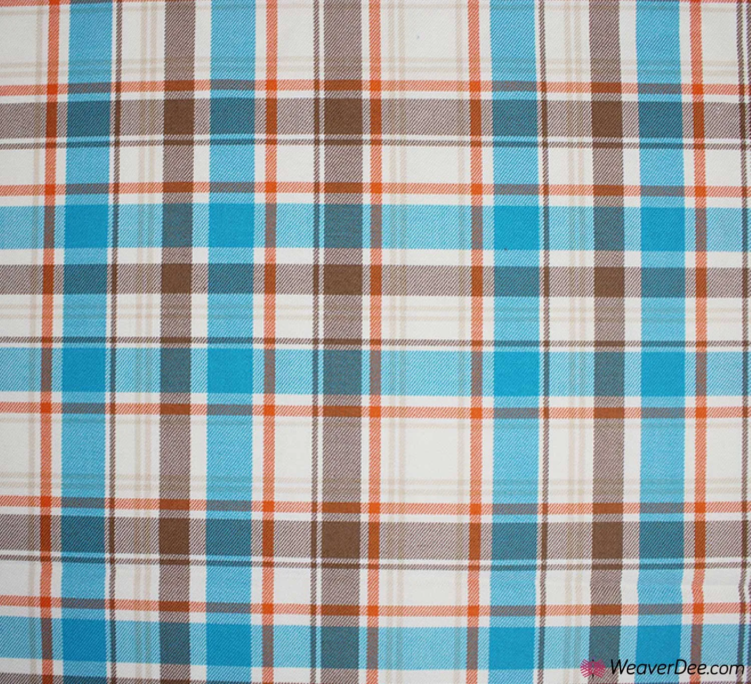 Polyviscose Tartan Fabric / Classic Country Blue