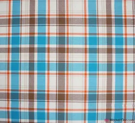 Polyviscose Tartan Fabric / Classic Country Blue