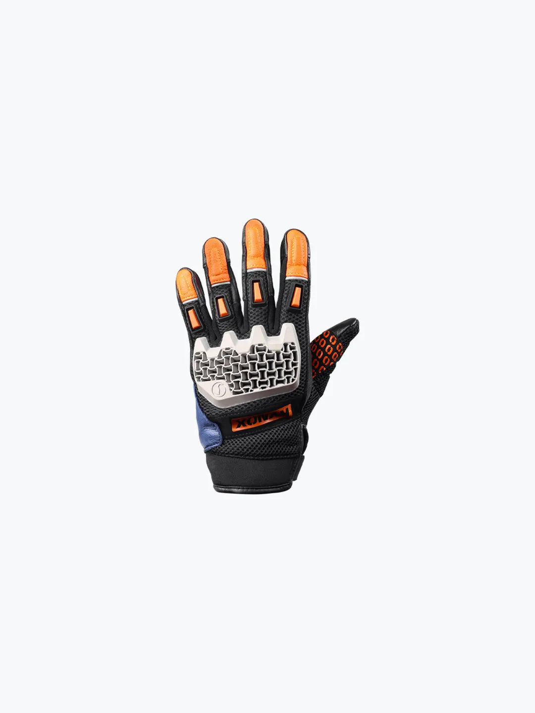 Rynox Gravel Gloves Navy Blue Orange