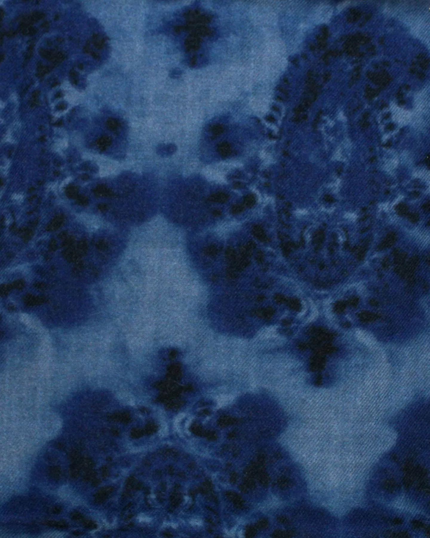 Sartorio Scarf Blue Paisley - Luxury Wool Silk Shawl