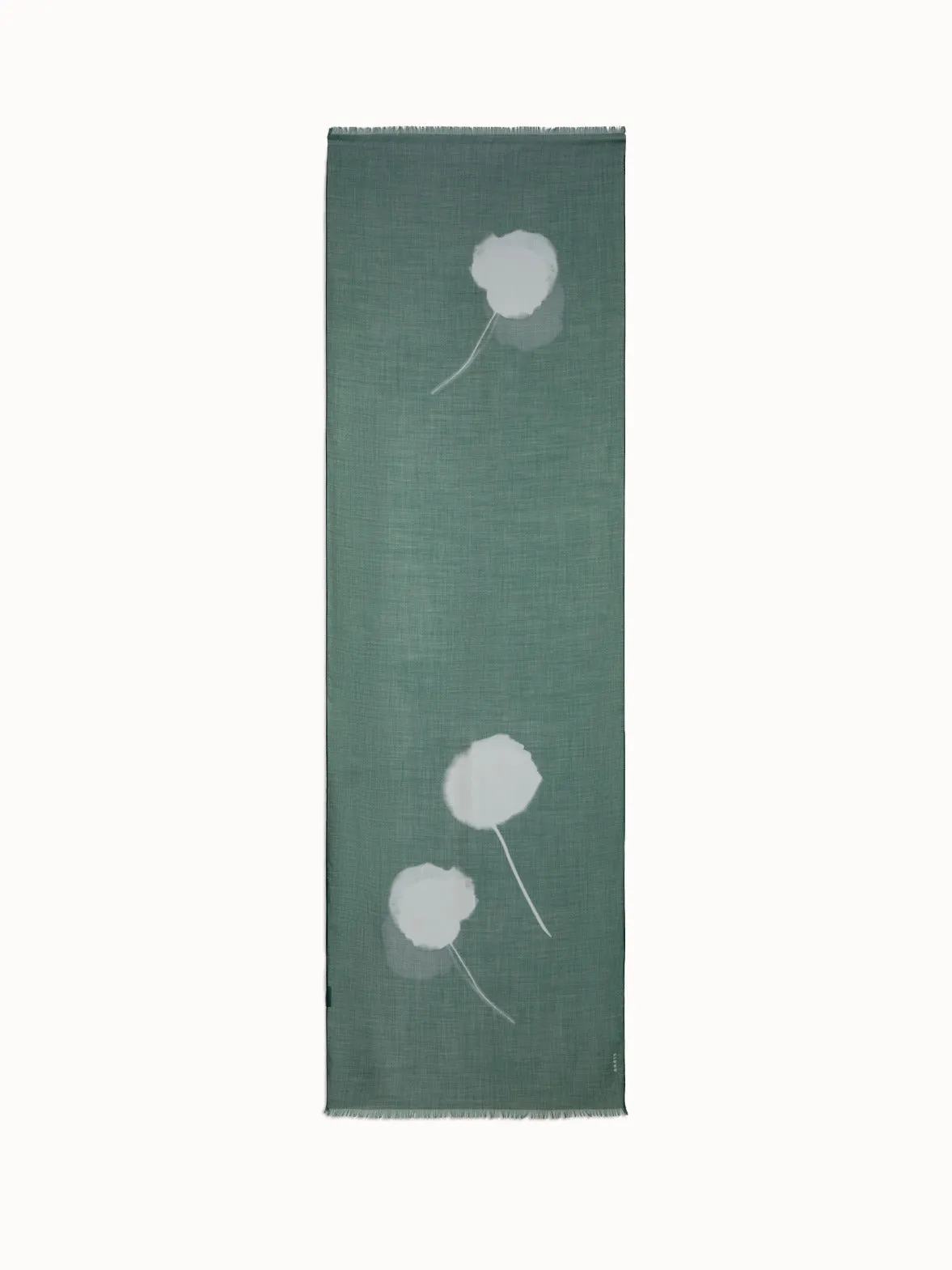 Scarf in Cashmere Silk with Dandelion Print