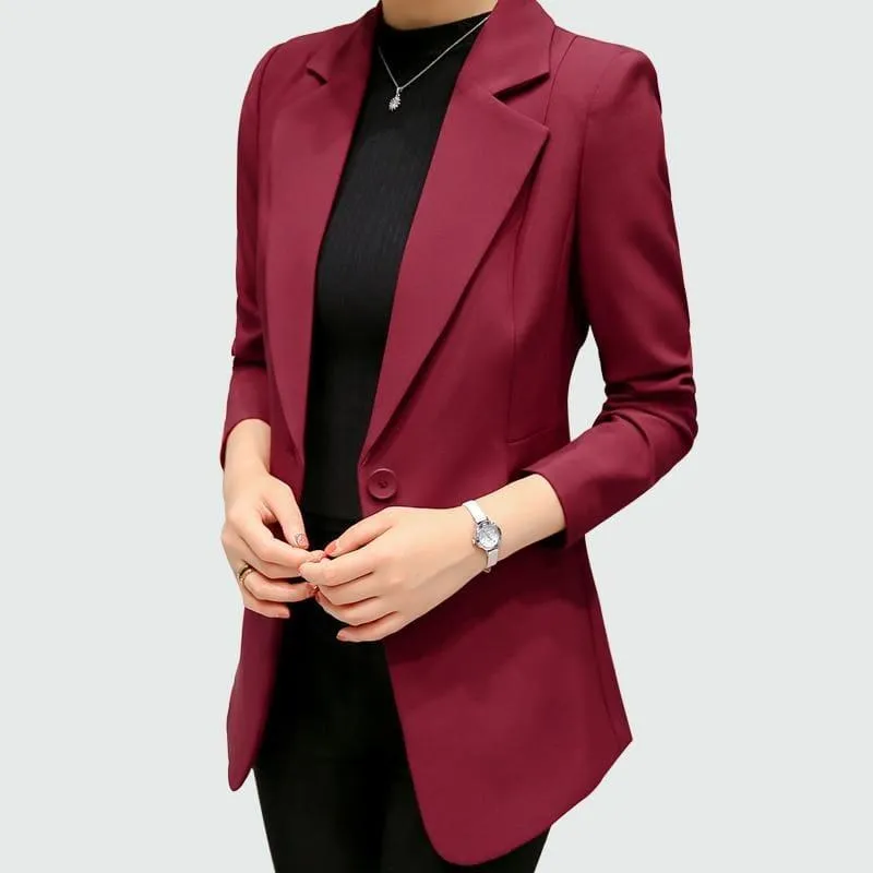 Single Button Blazer Jackets