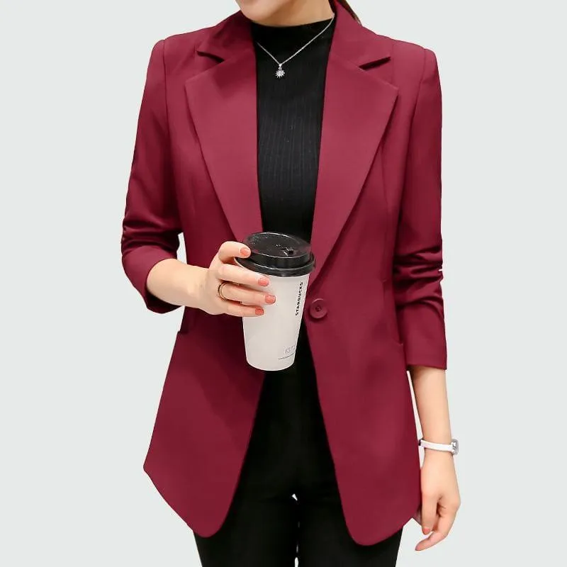 Single Button Blazer Jackets