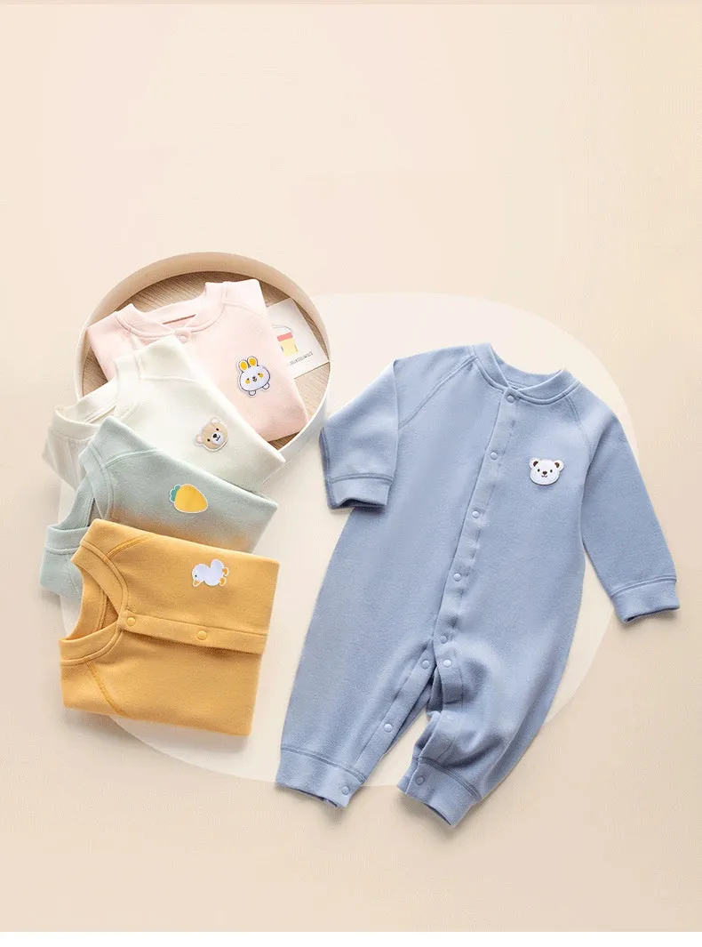 Spring Breeze Cotton Bodysuit for Newborns