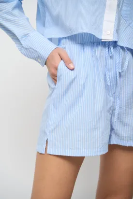 Striped Shorts with Pockets