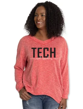 Texas Tech TECH Red Raiders "Bailey" Long Sleeve Corduroy Blouse