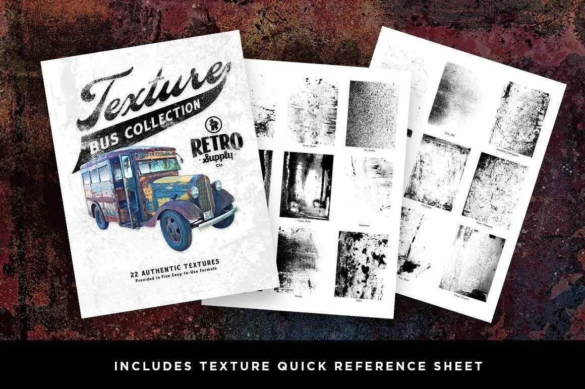 The Awesomely Organic Texture Bus Collection for Adobe Photoshop