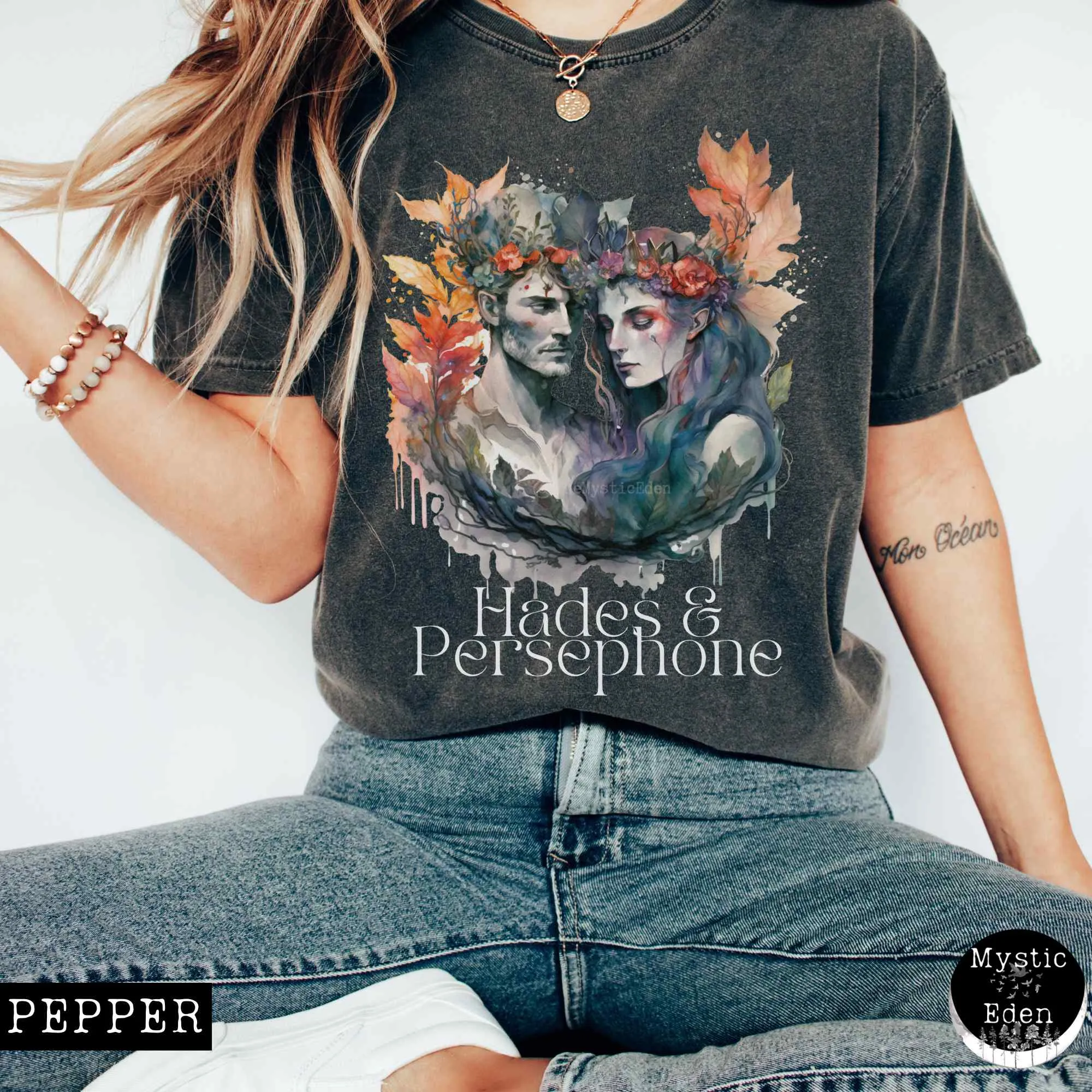 Vintage Hades & Persephone Greek Mythology T-shirt