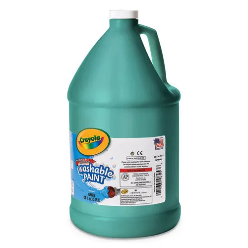 Washable Paint, Green, 1 Gal Bottle