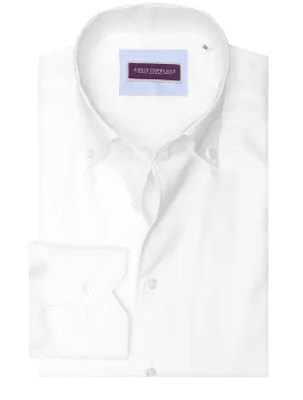 Waterloo Twill Buttondown Thomas mason Shirt White