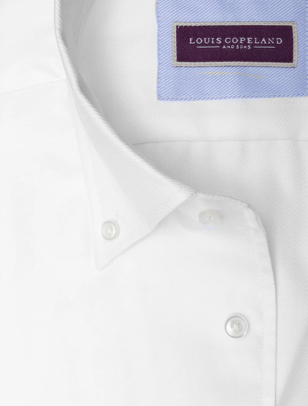 Waterloo Twill Buttondown Thomas mason Shirt White