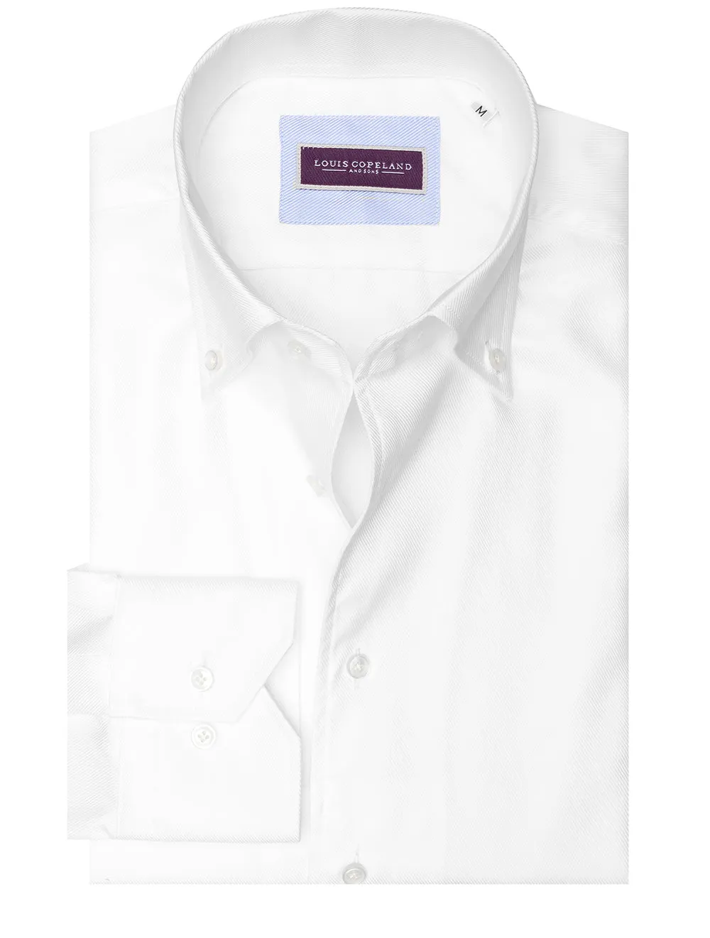 Waterloo Twill Buttondown Thomas mason Shirt White