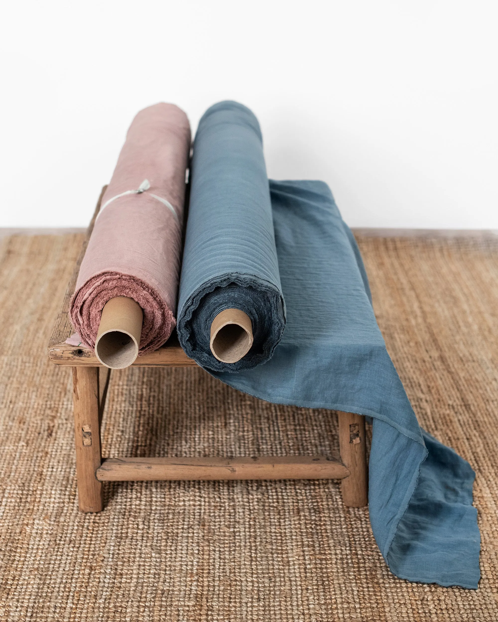 Wide medium weight cut-to-size linen fabric (1.09 yard / 1 meter)