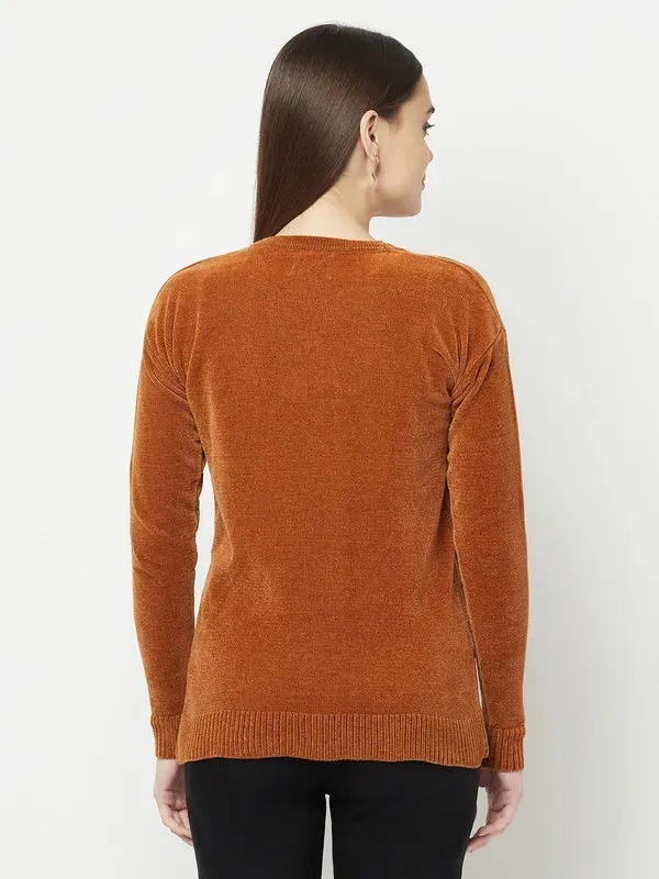 Women Tan Sweaters