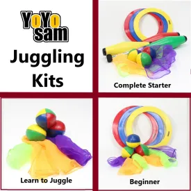 YoYoSam Juggling Kit - Learn to Juggle - Beginner - Complete Starter Set